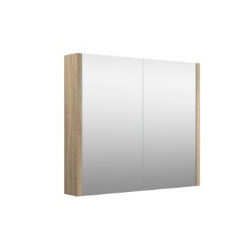 SERENA, spintelė su veidrodžiu, 60cm, pilkas ąžuolas