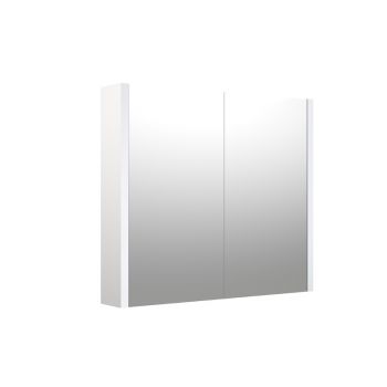 SERENA, spintelė su veidrodžiu, 60cm, balta blizgi