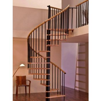Moduliniai laiptai Spiral Decor Black (bukas) 160x165