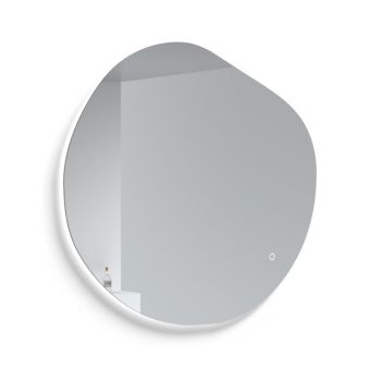 Organic 90cm,  Netaisyklingos formos veidrodis su galiniu LED apšvietimu ir sensoriniu jungikliu, IP44